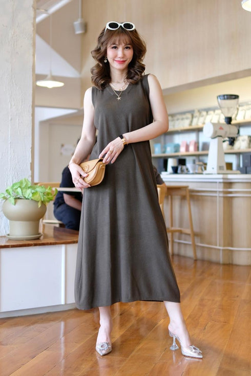 Casual Knitted Long Sleeveless Dresses